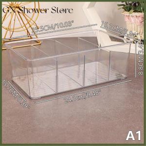 GNStore[COD] กล่องใส่ถุงชากล่องเก็บของอเนกประสงค์สำนักงานพร้อมฝาปิดกระเป๋าใส่กาแฟทำจากอะคริลิค