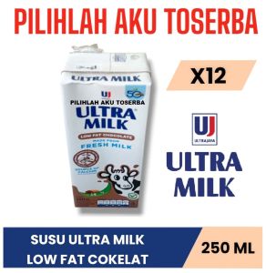 SUSU ULTRA LOW FAT COKLAT COKELAT 250 ML - ( HARGA 1 PAKET ISI 12 )