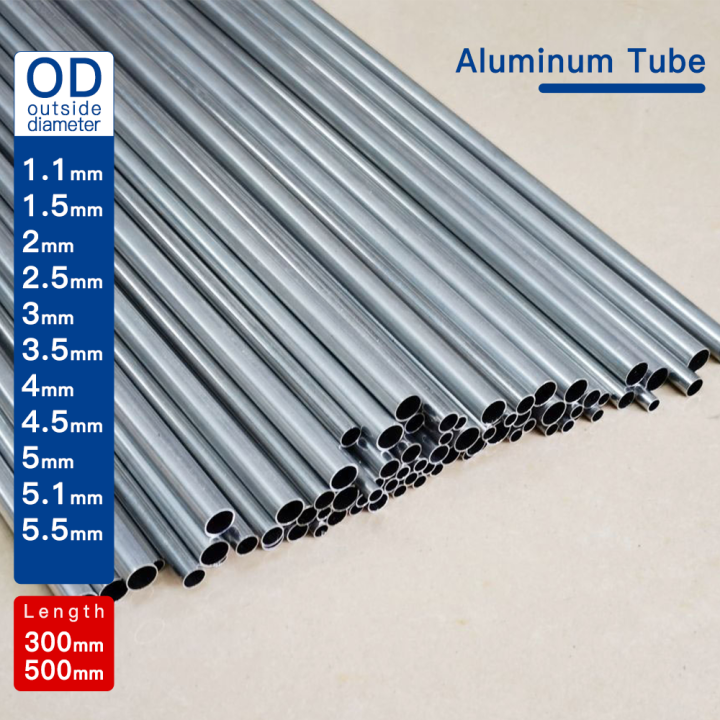 Aluminum Tube 28mm OD X 26mm ID, 500mm Length - Round 6063 Alloy Pipe For DIY, Industrial & Structural Projects