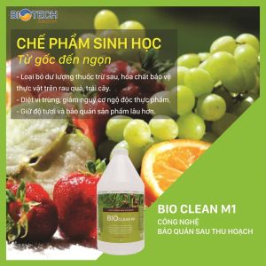 Bio Clean M1-Chế phẩm sinh học bảo quản rau củ sau thu hoạch chai 2L