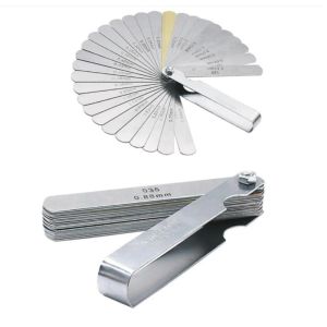32pcs Stainless Steel Feeler Gauge Blades Universal Thickness Gauge High Accuracy Gap Measuring Tool