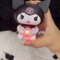 Sanrio I Love You Sounding Doll Better Than Heart Kuromi Doll Cute Luminous Couple Toy Valentine's Day Gift. 