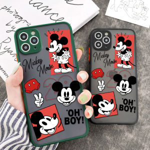 Available Case For OPPO Reno 4 Pro/Reno4/Reno 4 SE Reno 3 Pro 4G Cartoon Mouse Case Soft Edge Frosted Transparent Shockproof Full Cover Camera Protect Hard Case