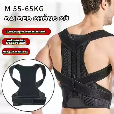 Đai Chống Gù Lưng Nam Nữ Cao Cấp Kéo Thẳng Cột Sống Mở Vai Hỗ Trợ Nâng Ngực Định Hình Vóc Dáng