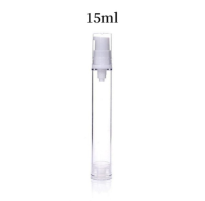 15ml/30ml/50ml/100ml 1pc Transparent Refillable Cosmetic Bottle  Vacuum Pump Travel Bottles