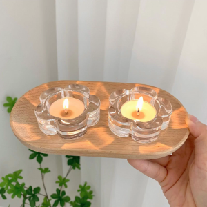 Flower Tealight Holder Resin Mold Candlestick Mold for DIY BoxTrinkets ContainerCandy BoxHome Decor
