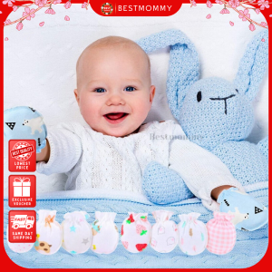 BESTMOMMY Mittens infant baby protective gloves newborn anti-scratch face gloves Crawling Foot Cover