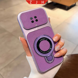 Suitable For Redmi NOTE 9S 9 Pro Plus Leather Phone Case Folding Bracket Shockproof Casing With U Magnetic Suction