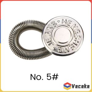 Vacaka 3Pcs Waist Extenders Metal Button Extender for Pants Jeans Adjustable Retractable