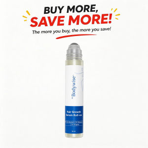 Be Bodywise Hair Growth Serum 25ml with Rosemary Redensyl Anagain & Aminexil Roll On Scalp Treatment for Hair Thinning