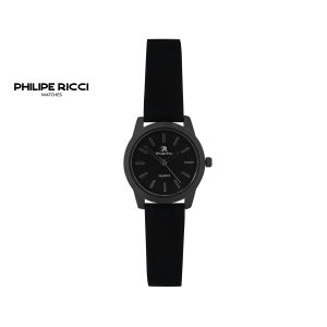 PhiLipe Ricci Jam Tangan Wanita Kecil Analog Original Tali Kulit Ukuran Mini Desain Simpel Minimalis 7298W Woman Watches Strap Leather Cewek Free Box