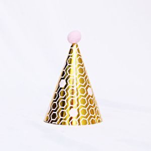 【ShopWithJoy】Birthday Hat Plush Ball Cone Hat Happy Birthday Cap Kids Gift Party Decor Party Supplies Topi Birthday