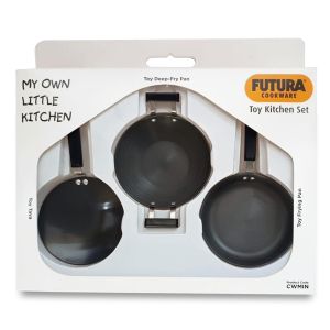 ชุดเครื่องครัวจริง ของเล่นเด็ก Hawkins Futura Cookware 3 ชิ้น - กระทะทอดของเล่น สำหรับเด็ก