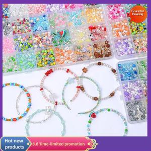 Graceful 12 24 Grids Super Mixed Color Rice Beads Set Loose Beads Handmade DIY Bracelet Necklace Beaded Material Jewelry Accessories