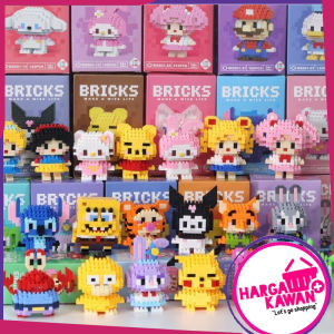 Mainan Balok Nano Block Model Kartun DIY Susun Blok Bangunan Mini Kartun Balok Toys Mini Blok