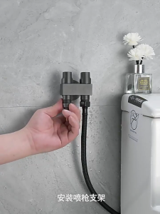 Gold Wall Mounted Toilet Holders Steel Brackets 1/2inch Bathroom Accessories for Handheld Shower & Diaper