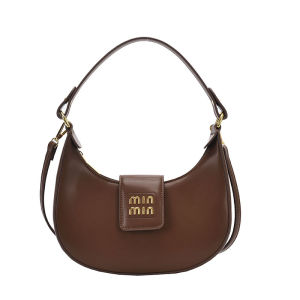 Cross-border foreign trade vintage handbag fashionable and versatile with a high-quality feel suitable for commuting a stylish crescent-shaped shoulder bag that can be carried under the arm