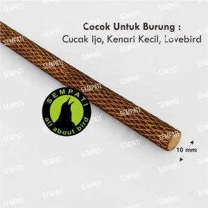 SEMPATI Tangkringan Bakar Sisik Ular Tangkringan Murai Kenari Kacer Poksay Tangkringan Sangkar Kandang Burung Salak Bakar Sangkar Burung Panjang 100cm 1 meter