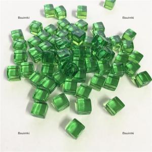 [COD] Bsuimki 50ชิ้น/เซ็ต8mm CLEAR Cube สีสันคริสตัลสแควร์มุมโปร่งใสลูกเต๋าหมากรุก