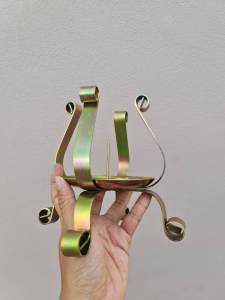 เชิงเทียน ขาตั้งเทียนพรรษา ขนาดเส้นผ่าศูนย์กลาง 12 ซม. ราคาต่อชิ้น - ขนาดใหญ่ เหล็กหนา แข็งแรง