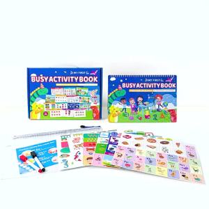 Sách bận rộn đã được lắp ráp sẵn cho trẻ em busy book Bộ sách đồ chơi giáo dục sớm không cắt dán sách yên tĩnh