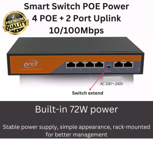 SWITCH POE 4Port / SWITCH POE 8Port / POE SWITCH 4+2PORTS / POE SWITCH 8+2PORTS 10/100Mbps / SWITCH HUB POE