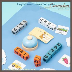 [Carmelun] Wooden Spell Word Toys Letter Cognitive Challenge Memory English Word Game Early Learning Educational Toys For Children