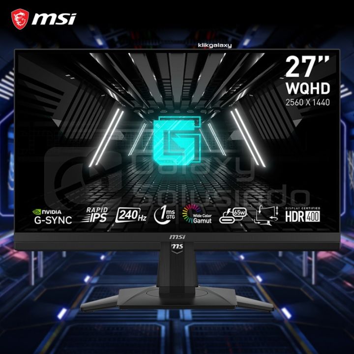 MSI G274QPX 27 Inch Rapid IPS 1ms WQHD 240Hz Gaming Monitor | Lazada ...