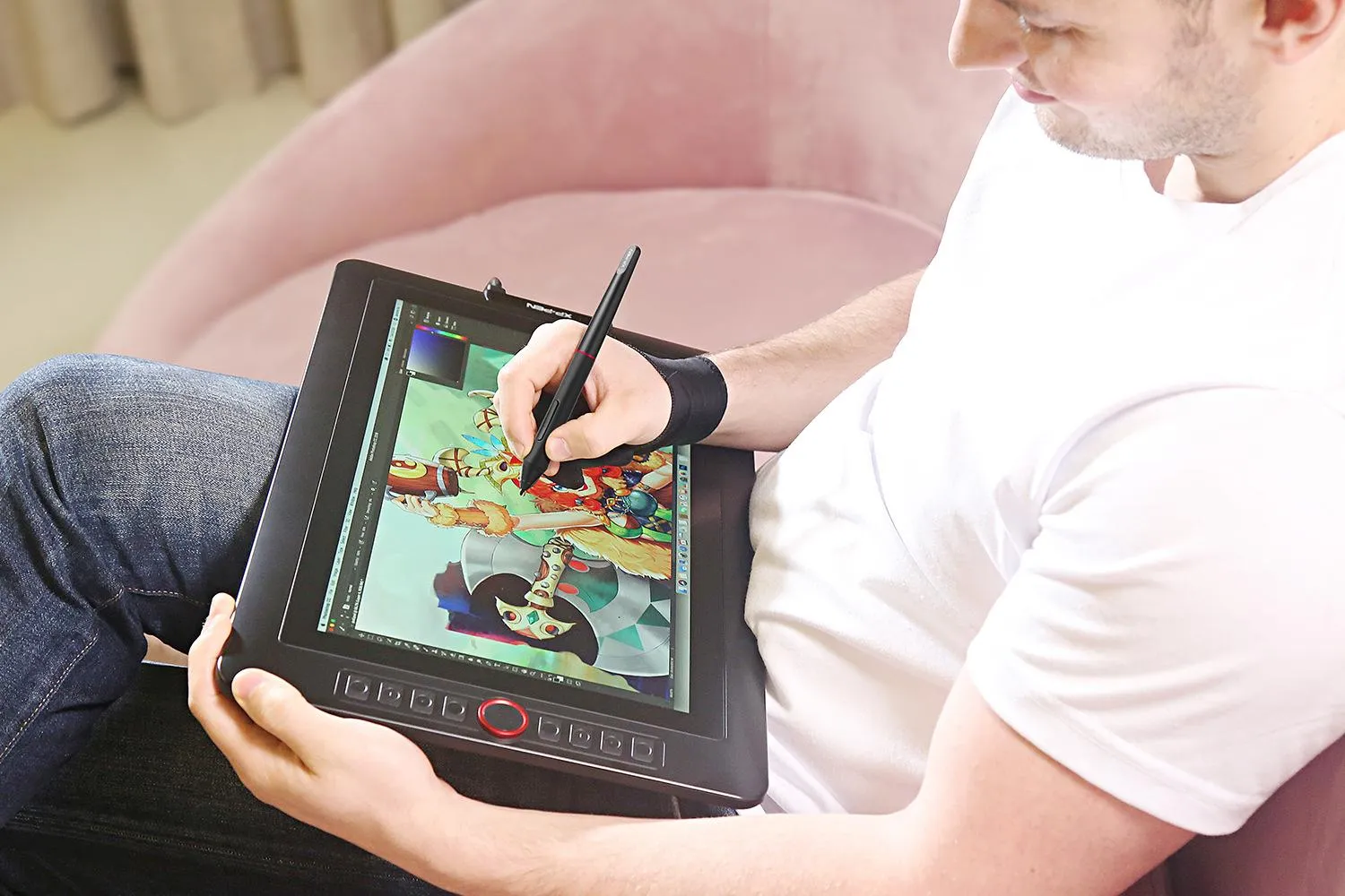 XPPen Artist 15.6 Pro เมาส์ปากกาแบบหน้าจอวาดภาพ ขนาด 15.6 นิ้ว แรงกดปากกา 8192 ระดับ ค่าสี 120% sRGB