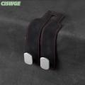[CISWGE Auto] Chất Lượng Xe Tựa Đầu Móc Cao Cấp Da Lộn Phía Sau Ghế Treo Kép Móc Lớn Chịu Tải Hợp Kim Móc Móc Áo Phổ. 