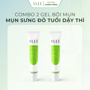 Combo 02 Gel Bôi Mụn Tuổi Dậy Thì YLEE Cho Mụn Trứng Cá Mụn Sưng Đỏ. Hỗ Trợ Giảm Mụn Dưỡng Sáng Da