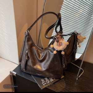 SEA YADOU กระเป๋าโท้ทสะพายไหล่สำหรับสุภาพสตรีกระเป๋าสะพายข้างแบบสบายๆหนังนิ่มแฟชั่นความจุขนาดใหญ่สำหรับเดินทางทุกวัน