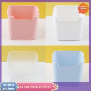 Graceful Large Capacity Pen Holder Solid Color Desktop Storage Box Creative Pencil Organizer Simple Stationery Box Office Supplies