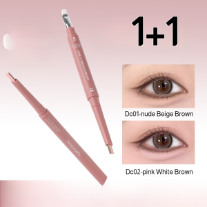 3D Plump Dual Color Eyelid Pencil Smudge-proof Ultra-fine Smudge-proof Eyeliner One-Stroke Easy Eyelid