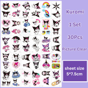 Sticker Kartun Sanrio Kanak Kanak Tatu Boleh Basuh Comel Hiasan Cawan Tahan Air Tanpa Toksik Sanrio Stickers Kids Tattoo Stickers Kuromi Non Toxic Washable Girl Boy Water Cup 三丽鸥贴纸儿童纹身贴无毒可洗女孩卡通公主贴画水杯装饰防水粘贴 A317