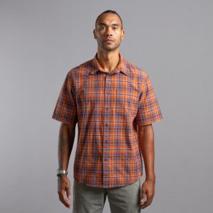 M.Gee Kemeja Casual Lengan Pendek Pria Mgee Original ALTO C123 Orange