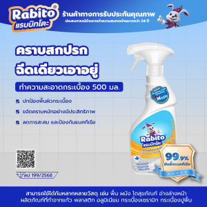 Rabito ผลิตภัณฑ์ทำความสะอาดน้ำยาขจัดคราบกระเบื้องห้องน้ำ ห้องน้ำ เซรามิค อเนกประสงค์ น้ำยาทำความสะอาด ทำความสะอาดง่าย ขจัดคราบ ฆ่าเชื้อโรค 500มล. B2