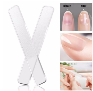 Kikir Kuku Manicure Pedicure Kaca Bening/Asahan pengkilap kuku