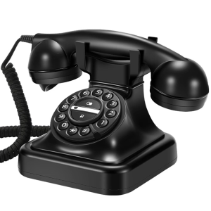 Plugs In Corded Desk Phone Landline Telephone Automatic Redial ABS Construction No Required Metal Bells Sound