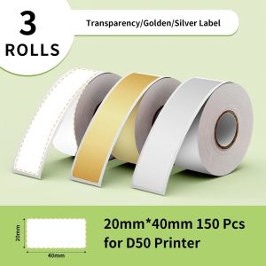 Thermal Label Sticker For Phomemo D50 Printer3 Rolls Per Box