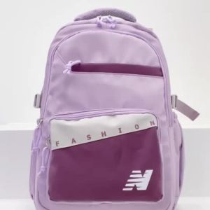 Original new school bag Korean fashion solid color bag waterproof college student backpack for women