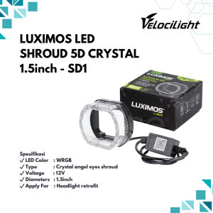 Shroud BMW 1.5 Inch 12V Biled Crystal Angel Eyes 5D Ballast Senja App RGB SD1 - LUXIMOS VelociLight