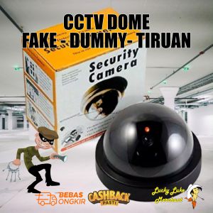 Outdoor CCTV Camera Fake Dummy Kamera Tiruan Palsu Imitasi Dengan LED