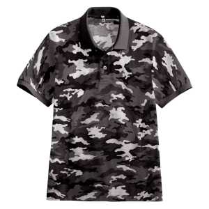 Kaos Polo Lengan Pendek Motif Loreng Gaya Casual Gaya Lajang