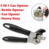 1pcs Stainless Steel Can Opener Manual Safety Can Opener Heavy Duty Japan With Turn Knot Smooth Edge Can Tin Opener Kitchen Tool Accessories