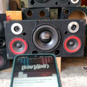 ลำโพงบลูทูธ ดอกซับ 10 นิ้ว ดอกกลาง 6.5 นิ้ว 1 คู่ ดอกแหลม 4 นิ้ว 1 คู่ หุ้มกำมะหยี่ ใช้ไฟบ้าน / ไฟ 12 -24 V งานดีไซน์สวย ( สินค้ามีการรับประกัน )