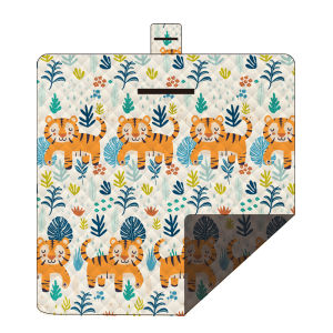 เสื่อกันความชื้นสำหรับปิกนิกเต็นท์อุปกรณ์กลางแจ้งพรมหญ้าเทียมอัลตราโซนิกแบบหนา