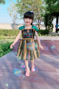 ส่งด่วน เดรสอันนา สกรีนสุดสวย ชุดเด็กผู้หญิง เสื้อผ้าเด็กผู้หญิง ชุดเด็ก ชุดเจ้าหญิง เดรสเด็กผู้หญิง [221]