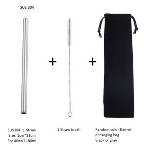 Extra Long Metal Replacement Straws For Stanley 40oz Adventure Travel Tumbler 12x 10 MM Stainless Steel Drinking Straws