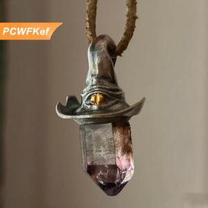 【PCWFKef】 Phù thủy hat pha lê mặt dây chuyền vòng cổ Niche thiết kế độc đáo đơn giản nghệ thuật cá tính thời trang cao ý nghĩa Mặt dây chuyền đồ trang sức vòng đeo tay